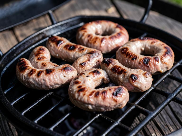 Linguiça suína ou de cordeiro